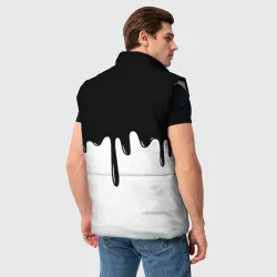 Мужской жилет утепленный 3D Doom logo жидкие краски - фото 4