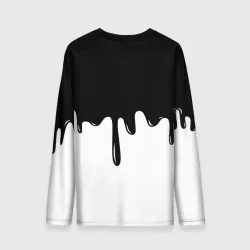 Мужской лонгслив 3D Doom logo жидкие краски - фото 2