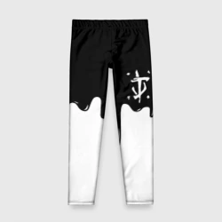 Детские леггинсы 3D Doom logo жидкие краски