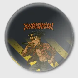 Значок XXXTentacion с микрофоном в аниме стиле