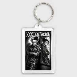 Брелок прямоугольный 35*50 XXXTentacion у зеркала 
