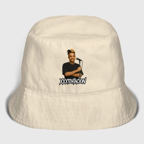Мужская панама хлопок XXXTentacion довольный у микрофона 