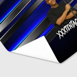 Бумага для упаковки 3D XXXTentacion с микрофоном довольный - фото 3