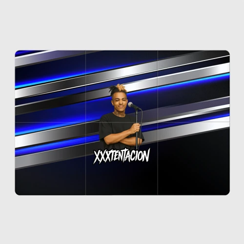 Магнитный плакат 3Х2 XXXTentacion с микрофоном довольный