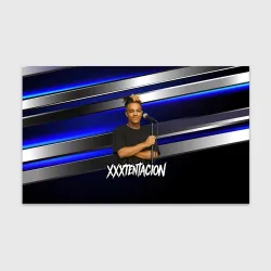 Бумага для упаковки 3D XXXTentacion с микрофоном довольный