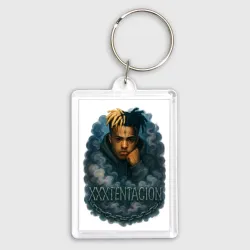 Брелок прямоугольный 35*50 XXXTentacion внутри облаков 