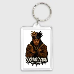 Брелок прямоугольный 35*50 XXXTentacion скрещенные руки