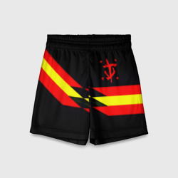 Детские спортивные шорты 3D Doom геометрия