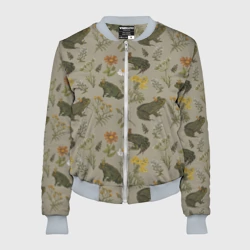 Женский бомбер 3D Царевны-лягушки