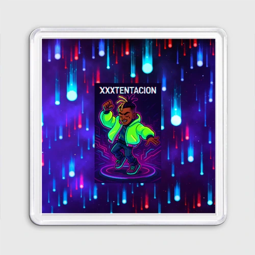 Магнит 55*55 XXXTentacion танцор