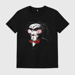 Мужская футболка хлопок Saw face