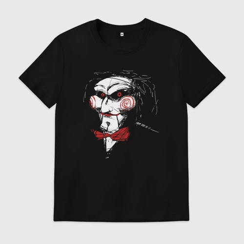 Мужская футболка хлопок Saw face