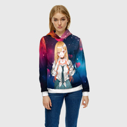 Женская толстовка 3D Марин Китагава с любовью - Эта фарфоровая кукла влюбилась - фото 2