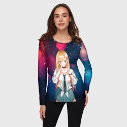 Женский лонгслив 3D Марин Китагава с любовью - Эта фарфоровая кукла влюбилась - фото 2