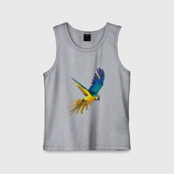 Детская майка хлопок Попугай в полете