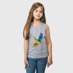 Детская майка хлопок Попугай в полете - фото 2
