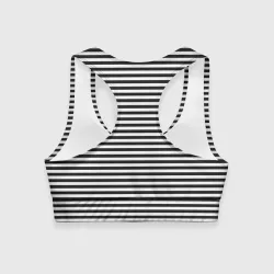 Женский спортивный топ 3D Тельняшка подводника - фото 2