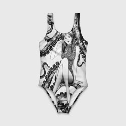 Детский купальник 3D Junji Ito Death Stranding  Tomie and octopus pattern  - фото 2