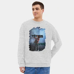 Мужской свитшот oversize без начеса хлопок Tears in the rain - фото 2