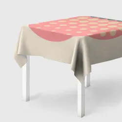 Скатерть 3D Big strawberry retro dusty 
