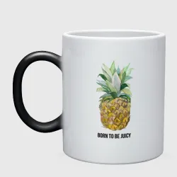 Кружка хамелеон Ананас Born to be juicy