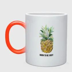 Кружка хамелеон Ананас Born to be juicy