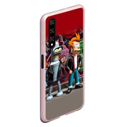 Чехол для Honor 20 Bender bending robot and Fry - ai art graffiti - фото 2