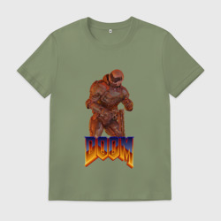 Мужская футболка хлопок Doom солдат