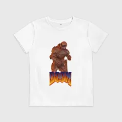 Детская футболка хлопок Doom солдат