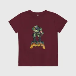 Детская футболка хлопок Doom солдат марса