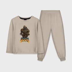 Детская пижама с лонгсливом хлопок Doom палач рока