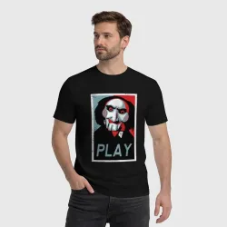 Мужская футболка хлопок Saw play - фото 2