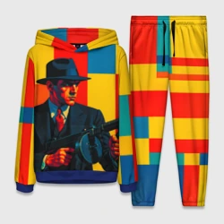 Женский костюм с толстовкой 3D Гангстер поп-арт