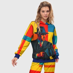 Женский костюм с толстовкой 3D Гангстер поп-арт - фото 2