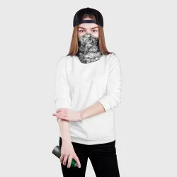 Бандана-труба 3D Абстракция - black stone - фото 2