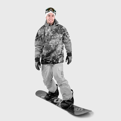 Накидка на куртку 3D Абстракция - black stone