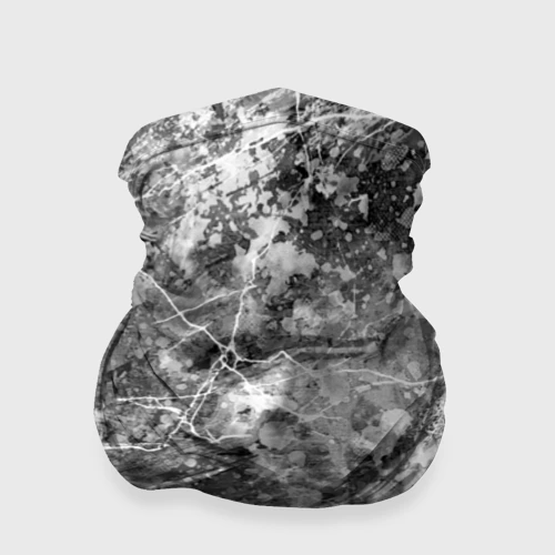 Бандана-труба 3D Абстракция - black stone