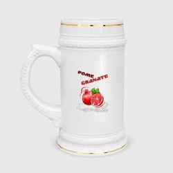 Кружка пивная Гранат на английском 