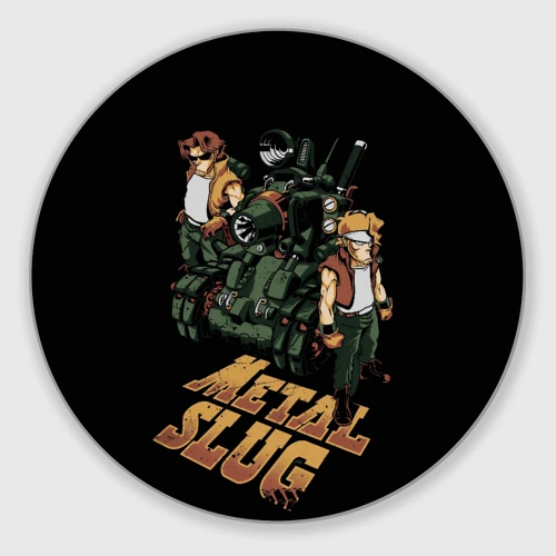 Круглый коврик для мышки Metal slug - tank