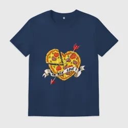 Мужская футболка хлопок Love pizza