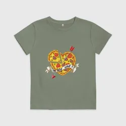 Детская футболка хлопок Love pizza