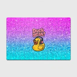 Головоломка Пазл магнитный 126 элементов Duck yeah - утка в наушниках 