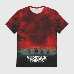 Мужская футболка 3D Векна и герои финального сезона Stranger things