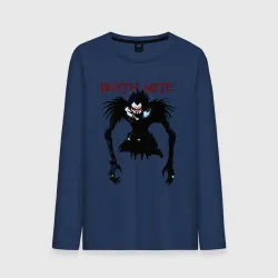 Мужской лонгслив хлопок Death note Ryuk - темный