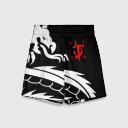 Детские спортивные шорты 3D Doom dragon steel