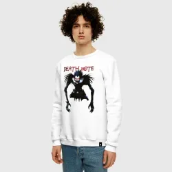 Мужской свитшот хлопок Death Note Ryuk - светлый - фото 2