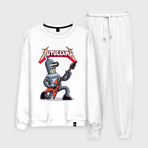 Мужской костюм хлопок Bender bending robot from rock group Futurama