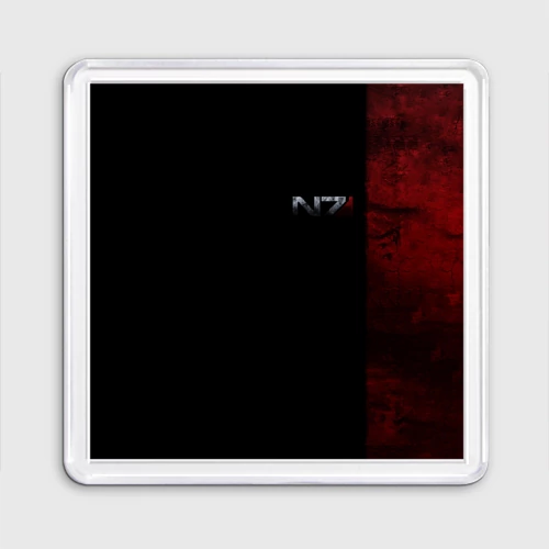 Магнит 55*55 Shepard N7 -- темный