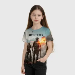 Детская футболка 3D Солдаты из Battlefield 6 - фото 2