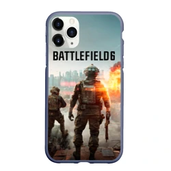 Чехол для iPhone 11 Pro Max матовый Солдаты из Battlefield 6